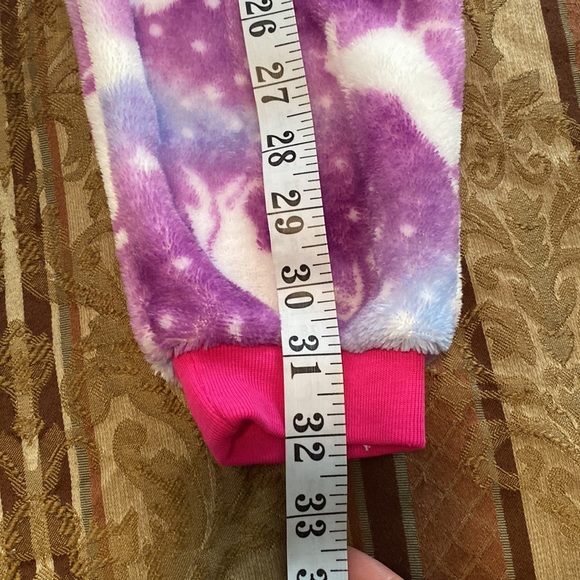 Plush onesie unicorn pj size 4t - Picture 11 of 12